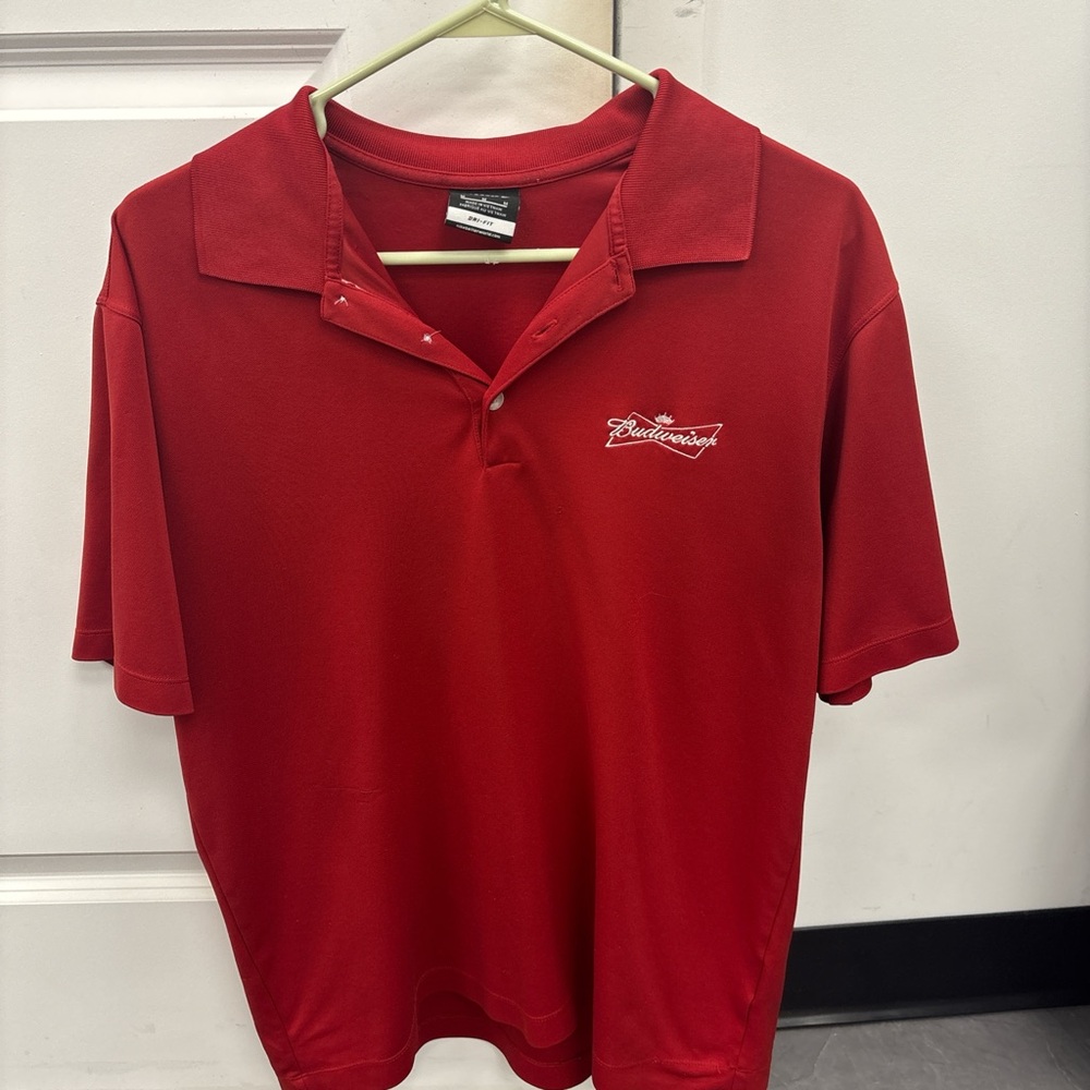 Budweiser Men's Polo in Vibrant Red
